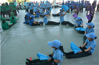 Grade 2 & 3 Drill with fans